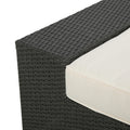 Santa Cruz Arm Chairs L & R Grey Pe Rattan Iron