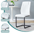 Table And Chair Set.Modern Rectangular Glass Dining Table With 0.39