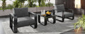 3 Pieces Aluminum Frame Patio Furniture With 6.7