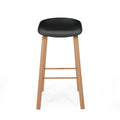 Barstool Set Of 2 Black Polypropylene