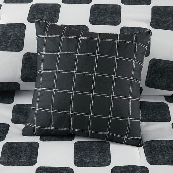 Checkered Comforter Set Full Queen Full Multicolor Polyester