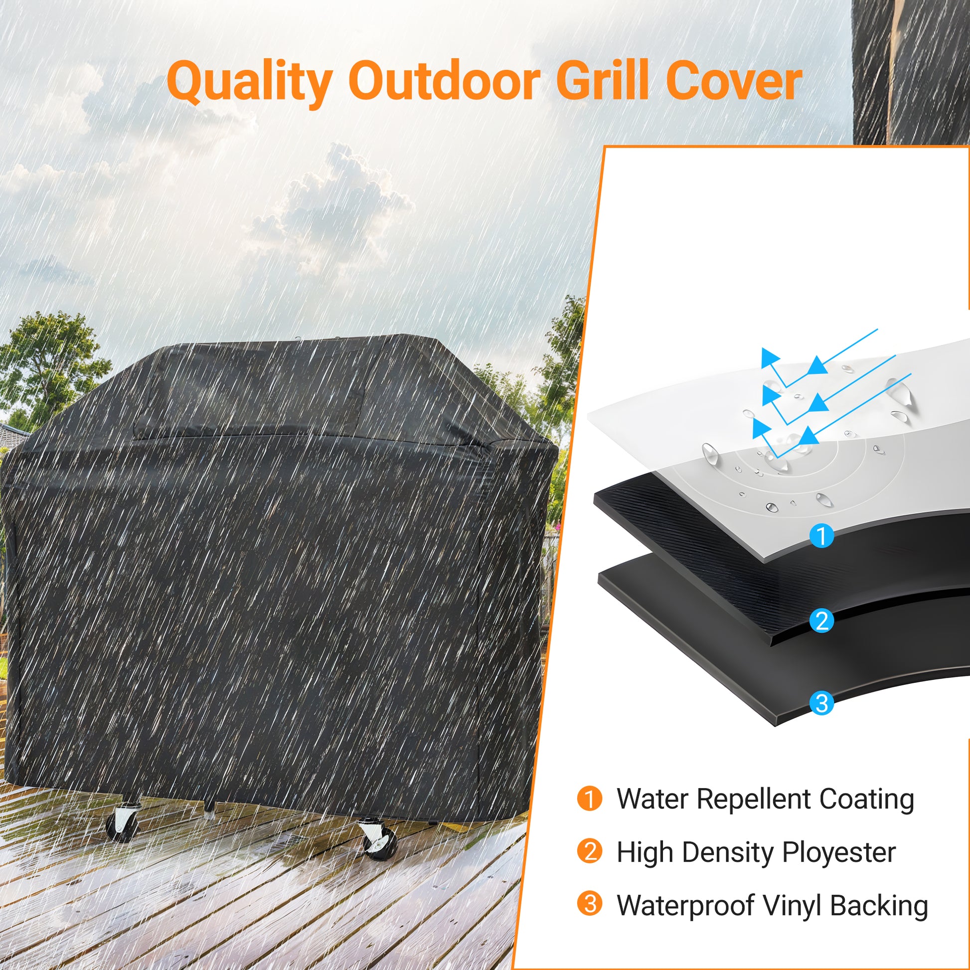 Propane Grill 3 Burner Barbecue Grill Stainless Steel Gas Grill With Side Burner And Cover For Outdoor Bbq, Camping Silver Garden & Outdoor Stainless Steel