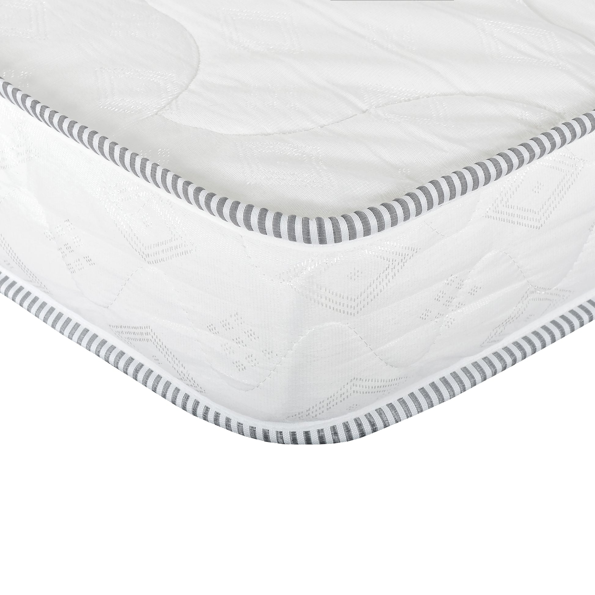 6 In. Firm Reversible Foam Mattress In A Box, Twin Size High Density Foam Mattress, White White Bedroom Modern Polyurethane Foam Polyester Twin