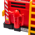 12V Kids Ride On Electric Car.Fire Engine Shape Design With Early Education Function,Human Vehicle Interaction With A Variety Of Fire Tools.Lights, Horns, And Sirens,Slow Start For Kids Aged 3 7. Red 50 99 Lbs Polypropylene