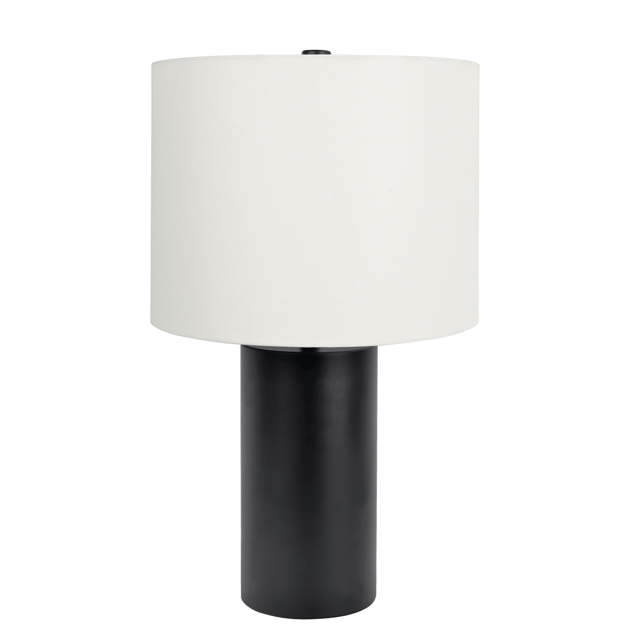 Aura Black Table Lamp With On Off Switch Black Block Base Black,White Table&Floor Lamps Metal