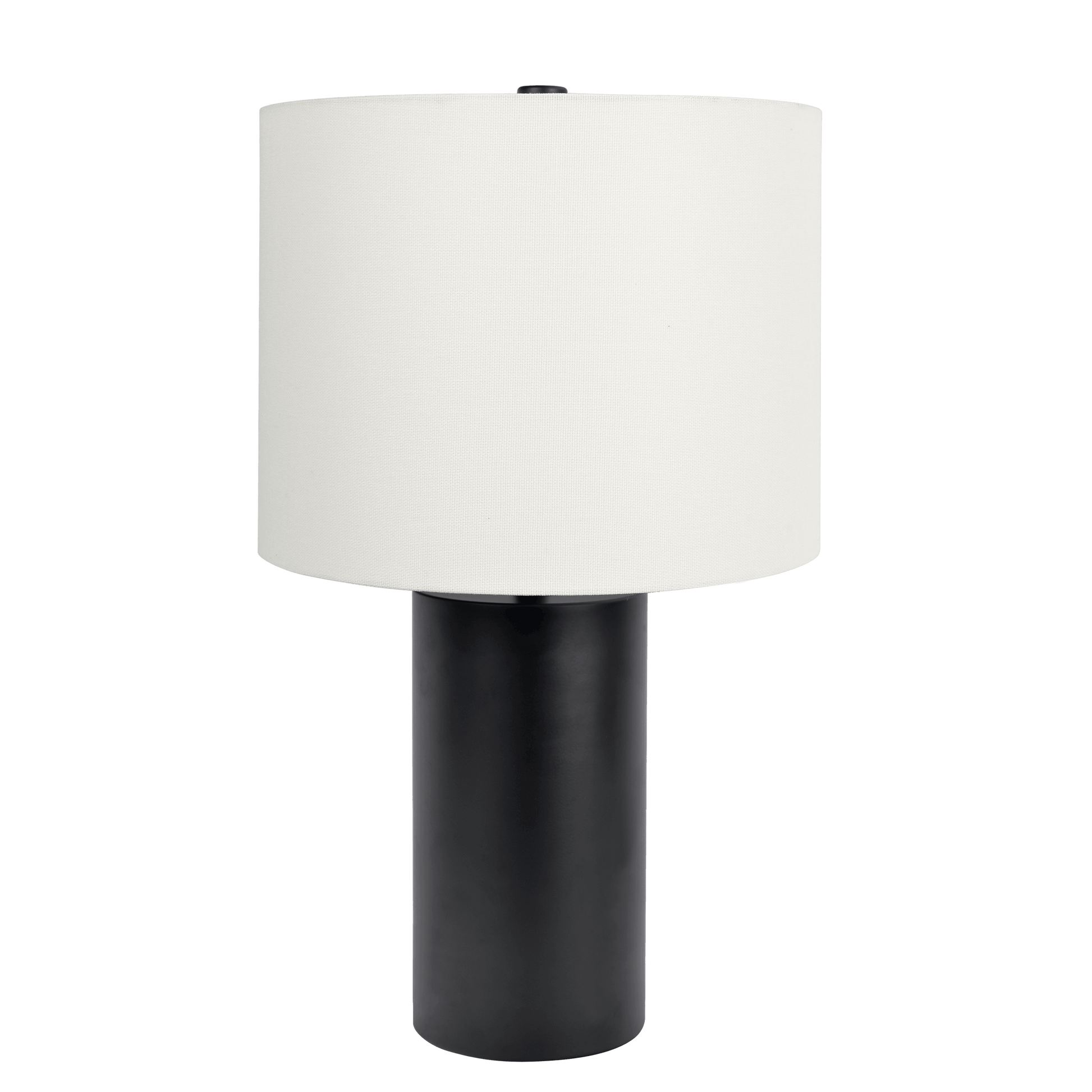 Aura Black Table Lamp With On Off Switch Black Block Base Black,White Table&Floor Lamps Metal