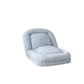 Triple Fold Down Sofa Bed,Blue Blue Metal Cotton Metal