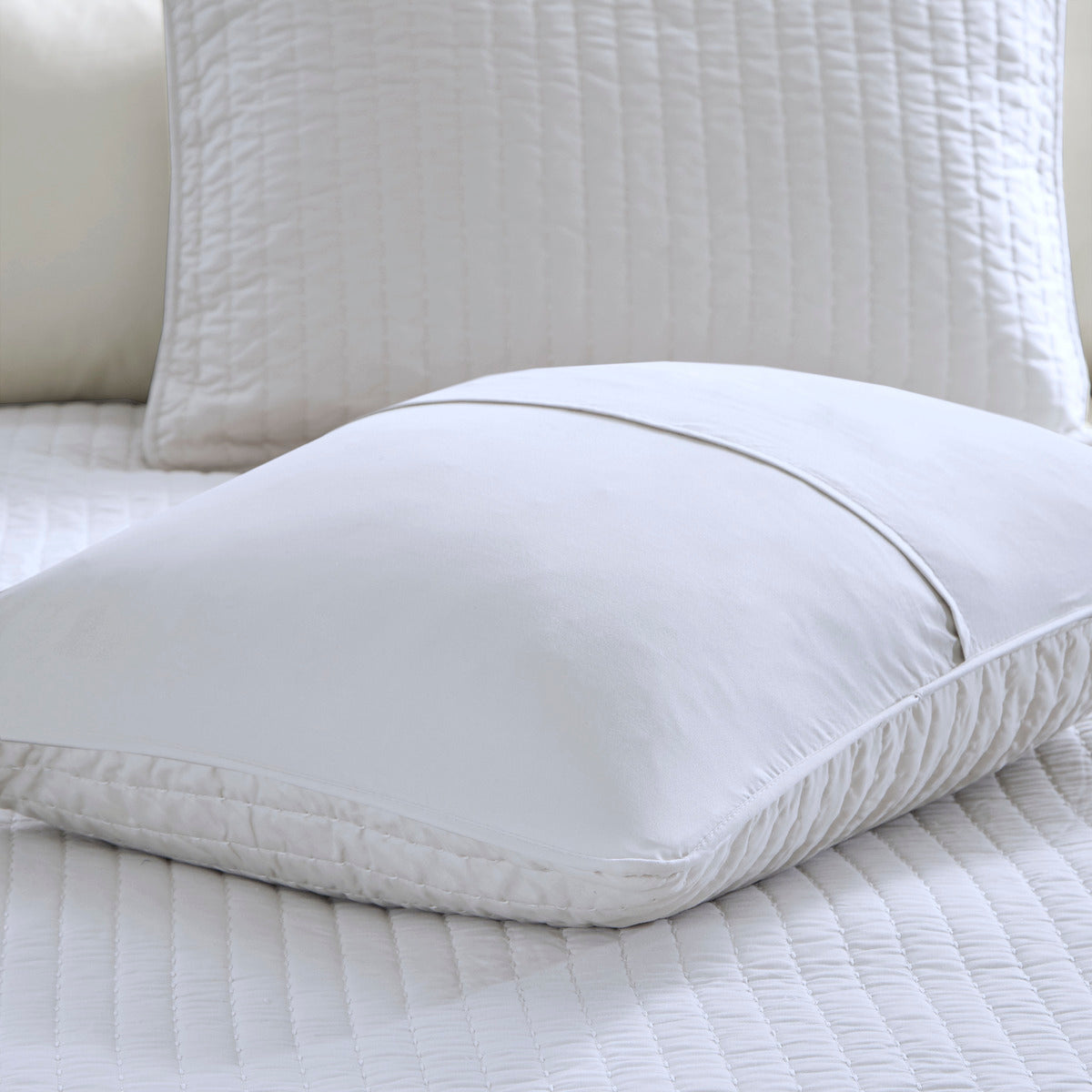 3 Piece Quilt Set White King Cal King King White Cotton