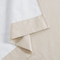 Basketweave Room Darkening Curtain Panel Pair 2 Pcs Window Panels Ivory Polyester