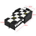 Modern Velvet Armchair Sofa Couch Pull Out Bed,3 In One Convertible For Living Room Sofa Bed,Black White Black White Velvet Primary Living Space Cushion Back Medium Soft Medium Duty American Design Pillow Top Arms Foam Velvet 1 Seat
