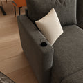 Modern Large Sectional Sofa, U Shape Modular Sectional Couch With Storage Function,123