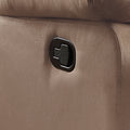 Brown Recliner With Pillow Top Arm Brown Microfiber Manual Handle Metal Primary Living Space Tight Back Handle Pillow Top Arms Wood Fabric