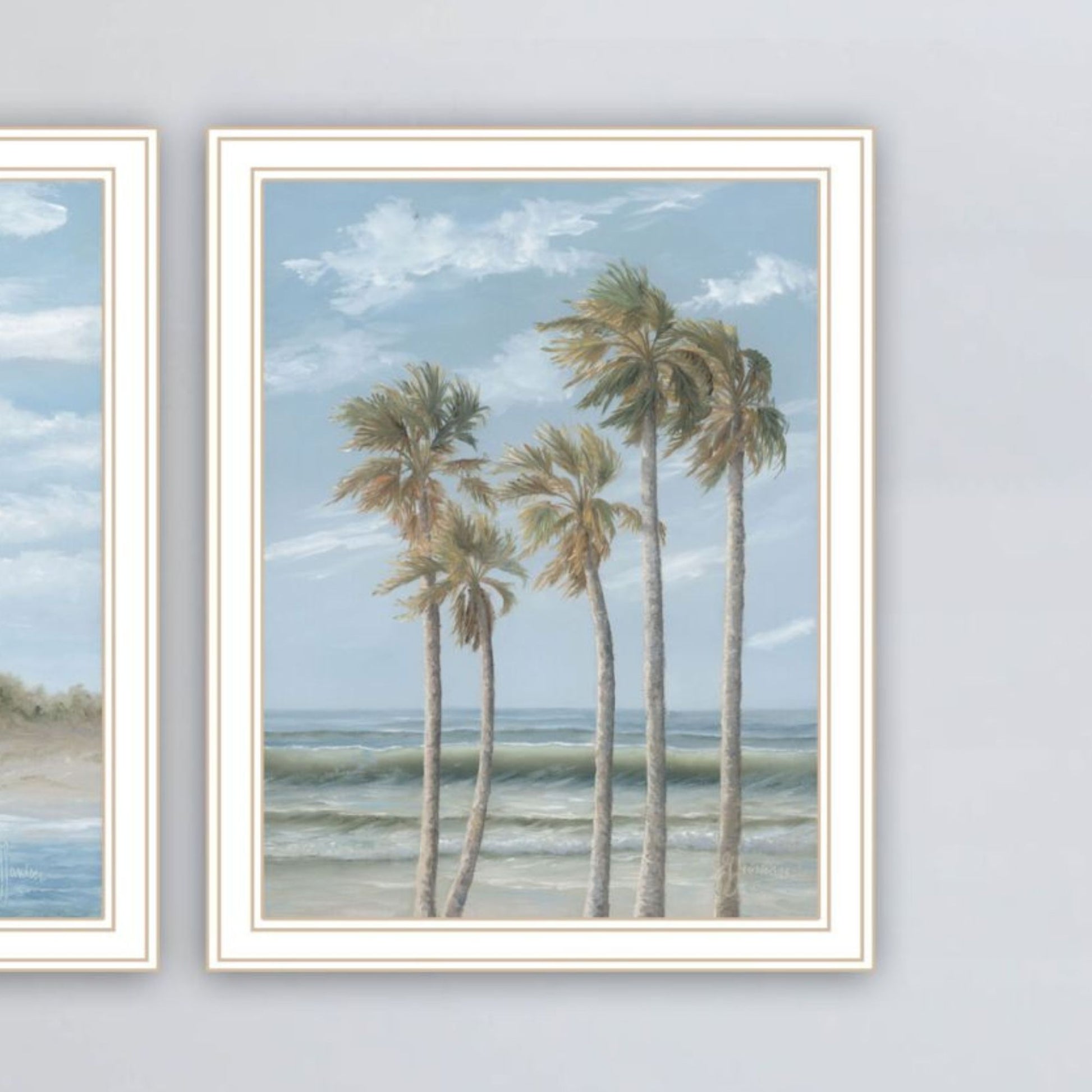 "Beach Days" Framed Wall Art For Living Room, Wall Art Print For Home Decor, Bedroom Wall Art By Georgia Janisse Multicolor Wood Paper