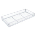 Twin Size Metal Platform Bed With Two Drawers,House Shaped Headboard Design, White Twin White Metal