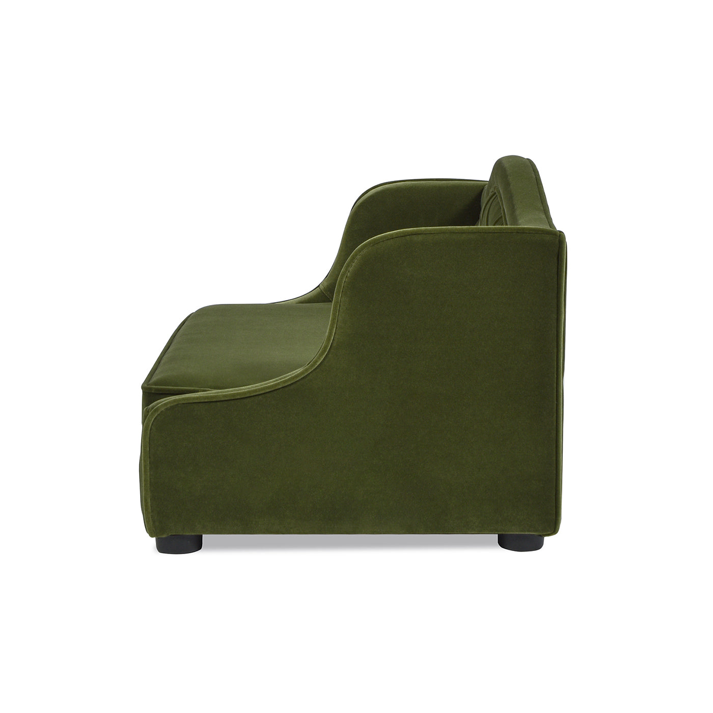 Robin 35" Tufted Wingback Pet Sofa Bed, Medium, Olive Green Performance Velvet Olive Green Foam Velvet