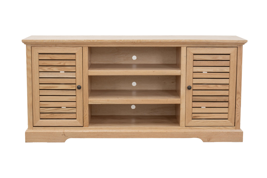 66 Inch Tv Stand Console For Tvs Up To 80 Inches, No Assembly Required, Natural Finish Natural 70 79 Inches Wood