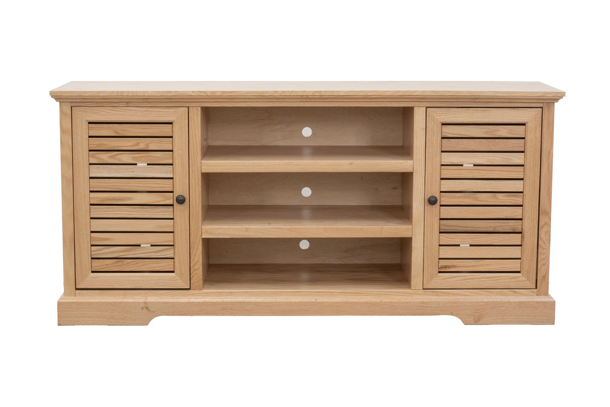 66 Inch Tv Stand Console For Tvs Up To 80 Inches, No Assembly Required, Natural Finish Natural 70 79 Inches Wood