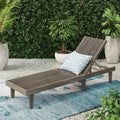 Nadine Chaise Lounge Grey Acacia Wood