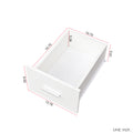 Home Office Computer Desk White Particle Board Mdf