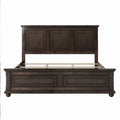 Traditional Town And Country Style Pinewood Vintage Queen Bed, Rich Brown Queen Brown Pine