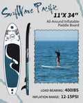 Inflatable Stand Up Paddle Board 11'X34