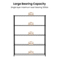 Warehouse, Supermarket,Kitchen,And Other 5 Layer Heavy Duty Adjustable Shelves With Wheels And Adjustable Feet,Each Metal Frame Bearing 300 Pounds. 59.45 