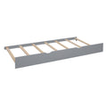 Wooden Full Size House Bed With Trundle, Modern Design For Kids With Storage Shlef, Gray Full Gray Solid Wood