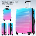 Hardshell Luggage Sets 3 Piece Gradient Color Expandable Suitcase With Spinner Wheels And Tsa Lock Lightweight 20