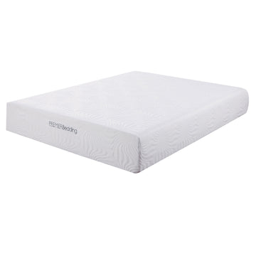 Eastern King Size Mattress With High Density Memory Foam, White White Foam King