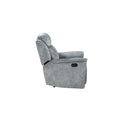 Fabric Upholstered Recliner Loveseat With Usb Charging Docks, Gray Gray Wood Fabric