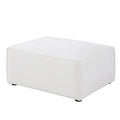 Ottoman 7513 Beige Beige Chenille Wood Primary Living Space Medium Soft Cushion Back Medium Duty American Design Eucalyptus Square Arms Carbon Fiber Chenille