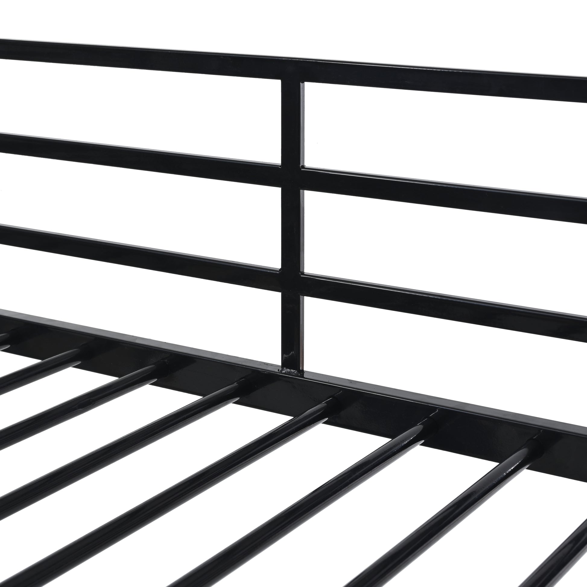 Twin Over Twin House Bed Twin Black Steel