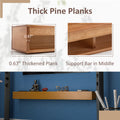 72'' Fireplace Mantel Wooden Wall Mounted Floating Shelf 8
