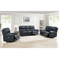 Monica Power Zero Gravity Reclining Loveseat With Console Gunmetal Memory Foam Genuine Leather