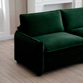 Modern Living Room Sofa Two Piece Set, Suitable For Living Room And Bedroom Sofa Set, Consists Of Two Pieces Of 2 Seater Sofa,Green Corduroy Green Corduroy 4 Seat