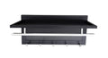 Esyspot Metal Powder Coating Hook Wall Mounted With Shelf Black Bedroom Contemporary Metal Chrome,Metal