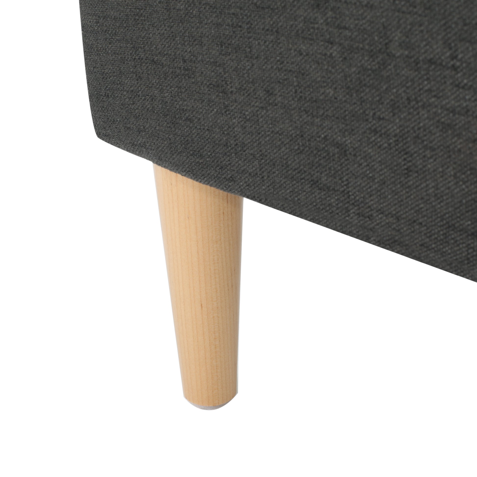 Ottoman Dark Gray Fabric