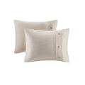 5 Piece Organic Cotton Oversized Comforter Cover Set W Removable Insert Natural Full Queen Natural Cotton