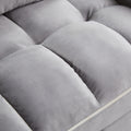 Convertible Sleeper Chair Sofa Bed Adjustable Pull Out Sleeper Chair Bed Multi Pockets Folding Sofa Bed For Living Room Bedroom Small Space,3 In 1 Sofa Bed Grey Velvet Wood Soft Tufted Back Heavy Duty American Design,American Traditional Square Arms
