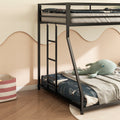 Same As B083P152992 & B083124171 Adam Twin Over Full Metal Bunk, Black Full Box Spring Not Required Black Metal Bedroom Bunk Metal Metal