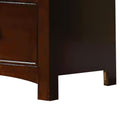 Gyla 48 Inch Modern Youth Desk, Solid Wood With Dark Espresso Brown Finish Brown Solid Wood