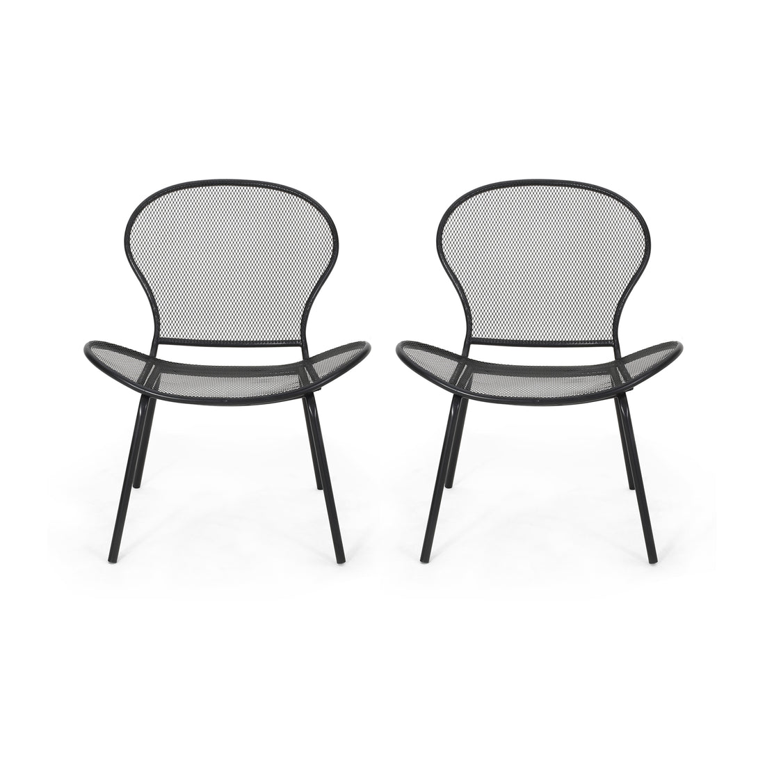 Nevada Chair Mp2 1Ctn 2Pcs Matte Black Iron