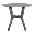 Beautiful 5 Pc Round Gray Stone Table Glitter Gray Finish Upholstered Chair Dining Room Wooden Counter Height Dining Set Furniture Transitional Style Wood Wood Gray Seats 4 Wood Dining Room Fixed Table Transitional 4 Leg Round Dining Table With Chair