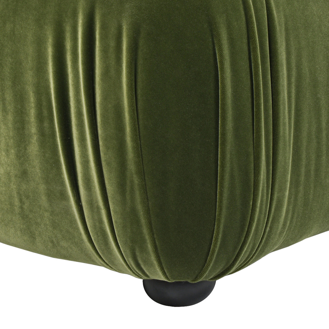 Marcel 36" Bubble Modular Modern Cocktail Ottoman, Olive Green Performance Velvet Olive Green Foam Velvet