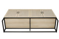 Rattan 4 Door Sideboardsideboard Buffet Storage Cabinet,Accent Storage Cabinetlarge Cabinet With 4 Rattan Decorated Doors For Living Room Dining Room Natural Particle Board Mdf