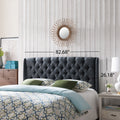 King Cal King Headboard King Black Fabric