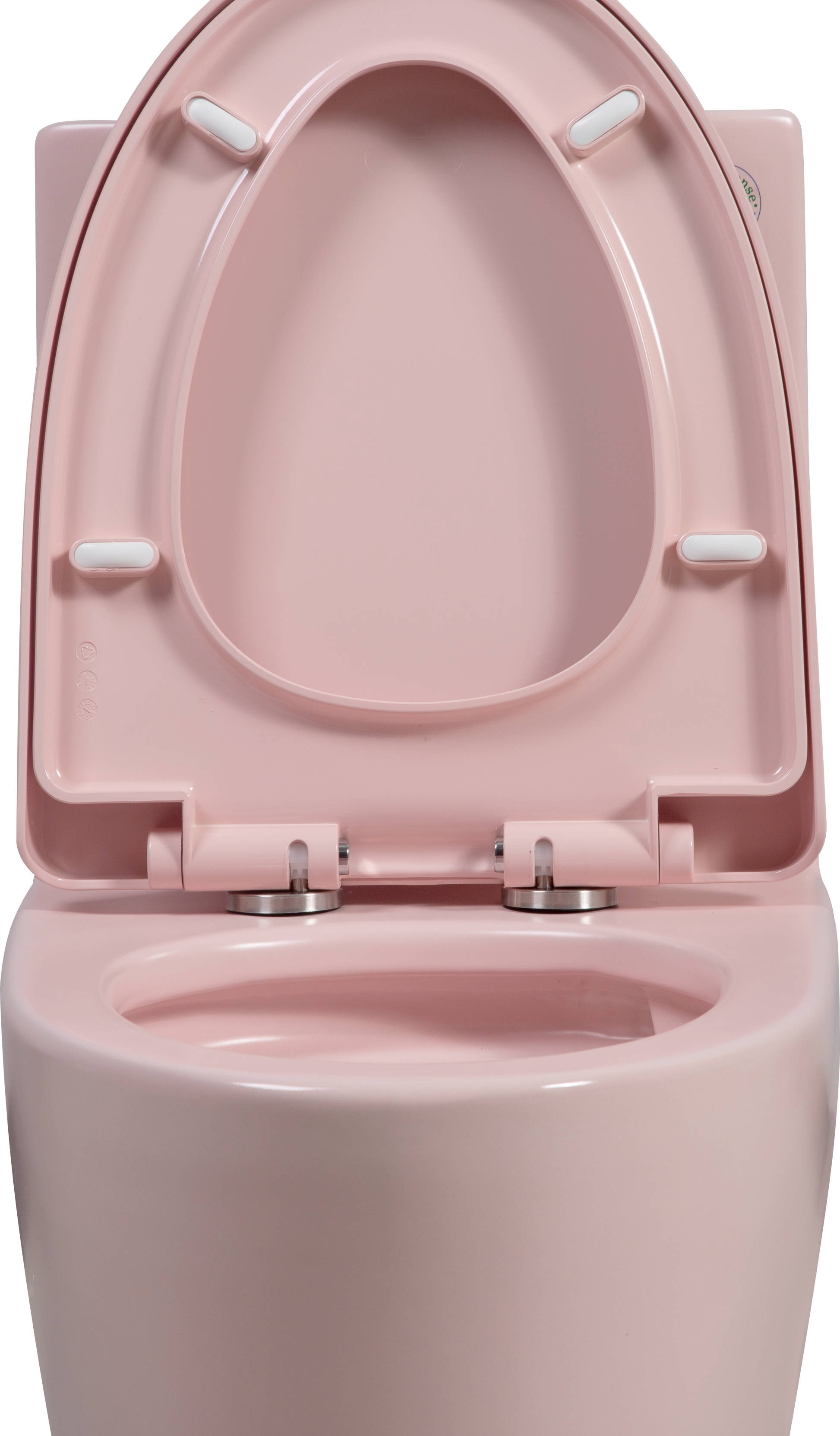 1.1 1.60 Gpf Dual Flush One Piece Toilet, Water Saving Elongated Comfort Height Floor Mounted, Soft Close 1000 Gram Map Flushing Score Toilet, Rose 23T01 Rs Rose Ceramic