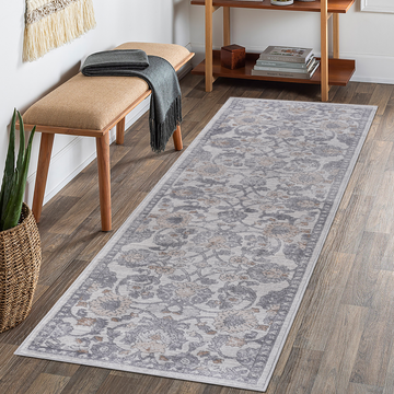 Naar Marfi Collection 2X8 Sand Ivory Oriental Non Shedding Living Room Bedroom Dining Home Office Stylish And Stain Resistant Area Rug Sand Polyester