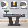 Dining Table Set For 6, 7 Piece Kitchen Table Chairs Set, 1.8