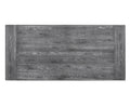 Leventis Weathered Gray Finish Dining Table Gray Synthetic Wood